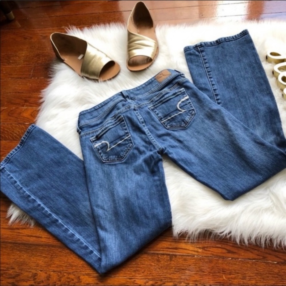 AEO Original Boot Stretch Blue Jeans Low Rise